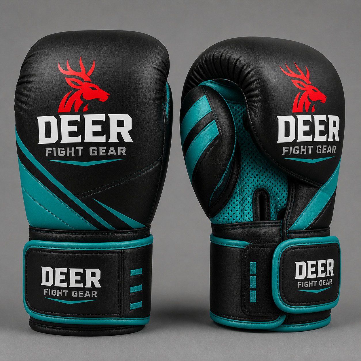 Matte Black Teal Compact Bag Gloves