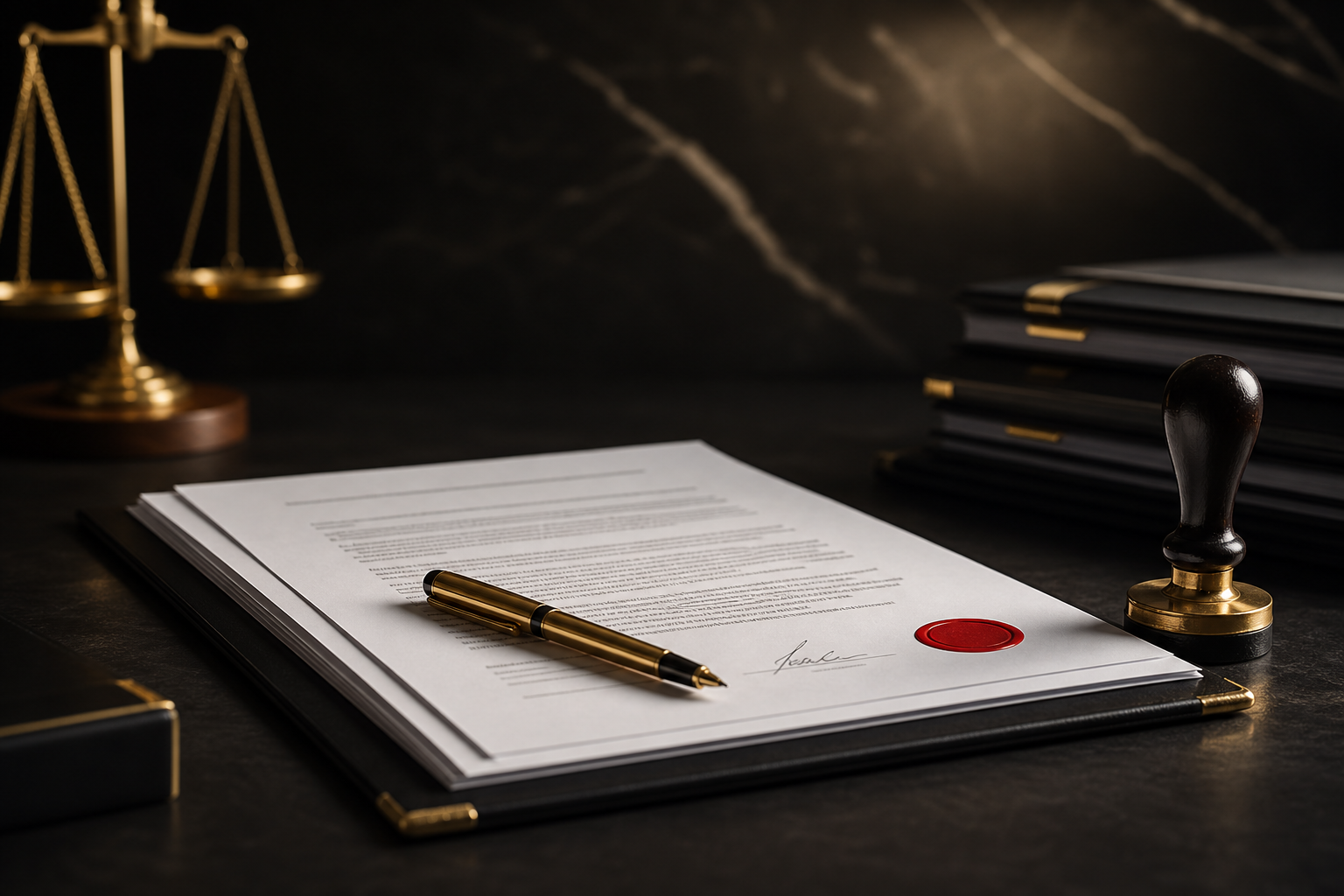 Business contract and legal terms documents