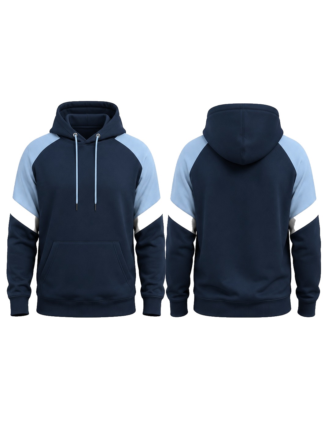 Custom Hoodies Navy Sky White Hoodie manufactured by Deer Fight Gear