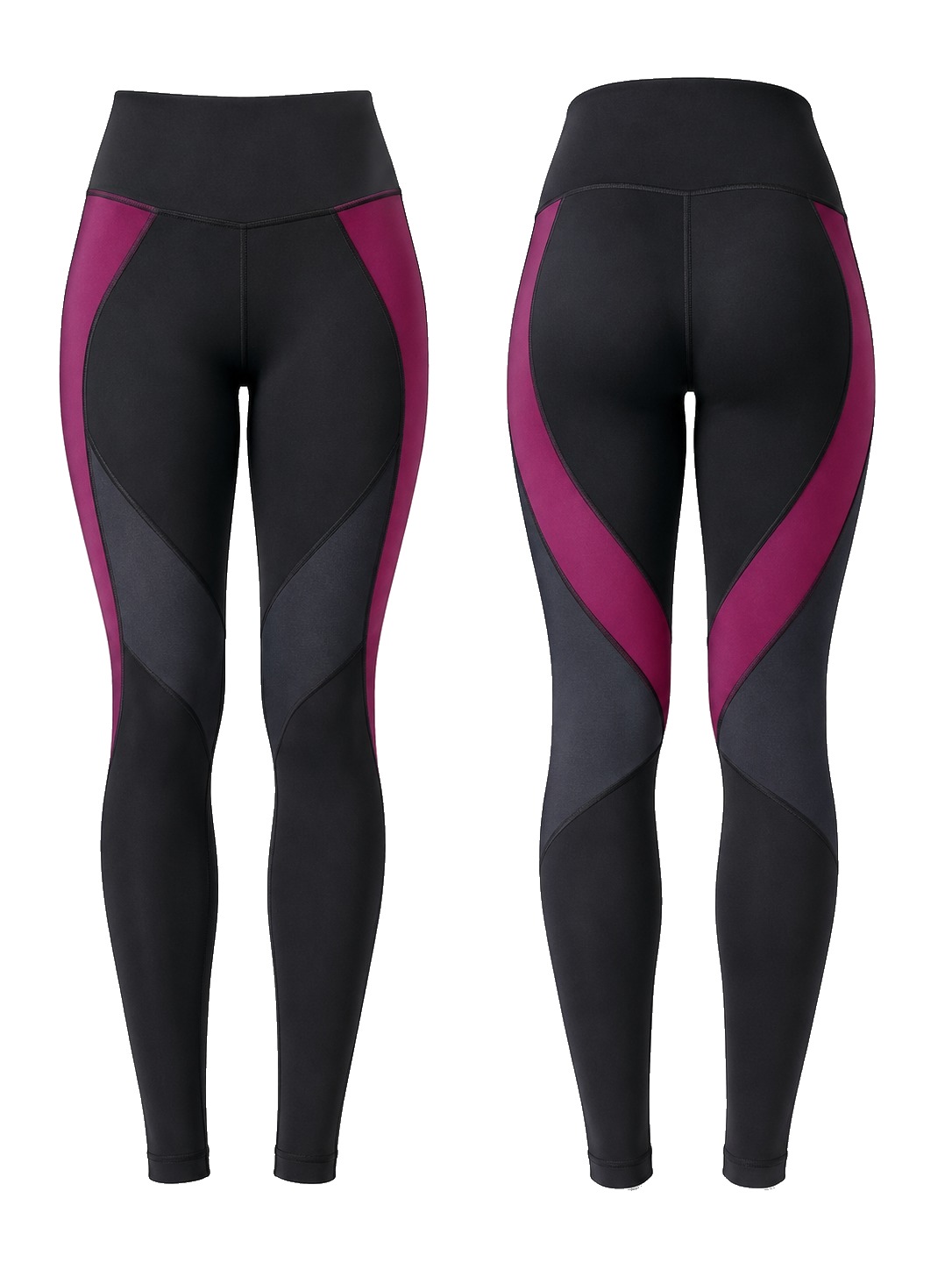 Custom Leggings Dual View Color Block Leggings manufactured by Deer Fight Gear